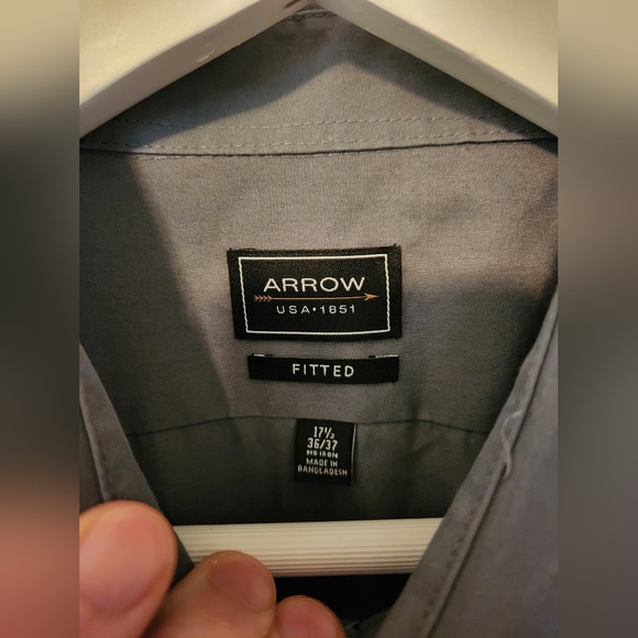 Grey Arrow Dress Shirt - Picture 3 of 3